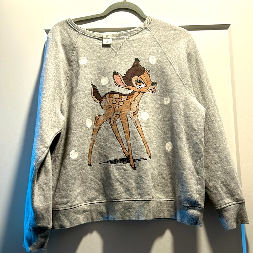 Grey Bambi sweater